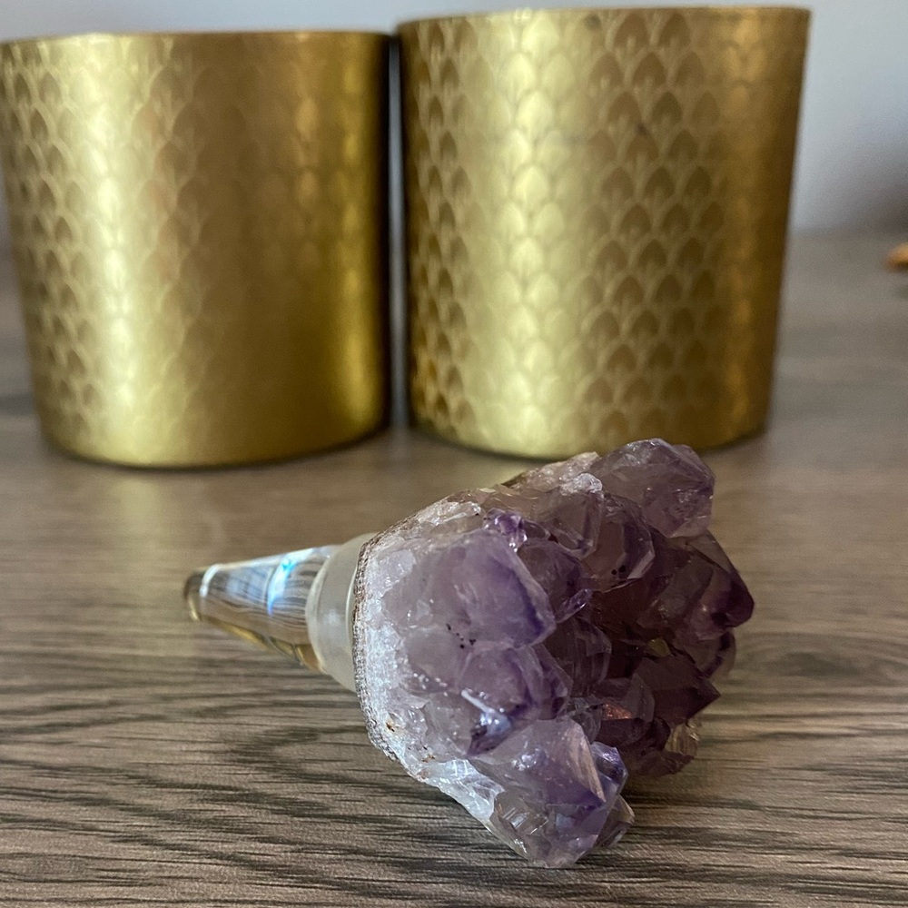 Amethyst Wine Bottle Stopper